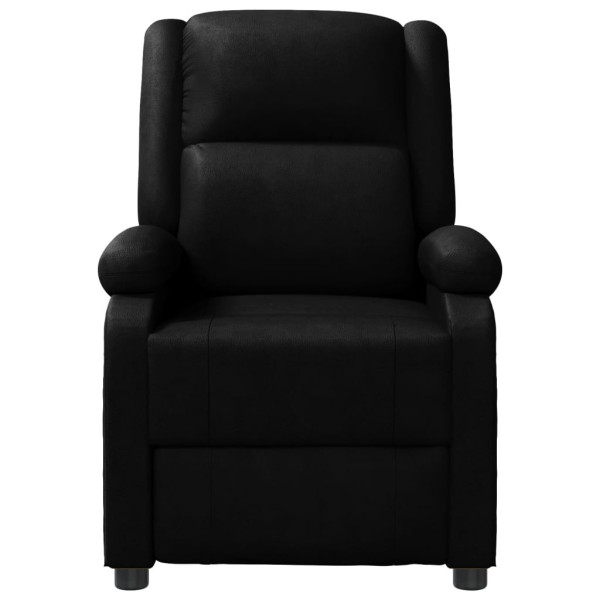Sillón de masaje de cuero sintético negro M 3