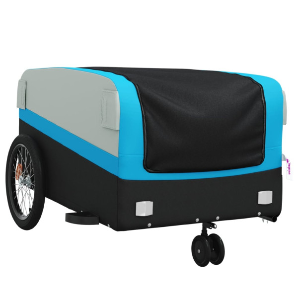 Remolque para bicicleta hierro negro y azul 45 kg M 4