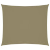 Para-sol estilo vela tecido oxford retangular 2.5x3 m bege 1