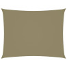 Toldo de vela rectangular tela Oxford beige 3.5x4.5 m 1