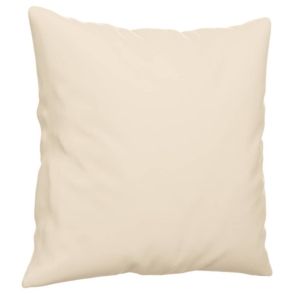 Juego de sofás con cojines 2 piezas tela microfibra beige M 5