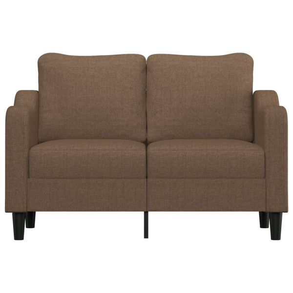 Sofá de 2 plazas de tela marrón 120 cm M 3