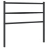 Cabecero de metal negro 100 cm 2
