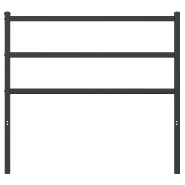 Cabecero de metal negro 100 cm M 3