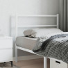 Cabeceira de cama 107 cm metal branco 1