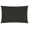 Toldo de vela rectangular tela Oxford gris antracita 2.5x5 m 1