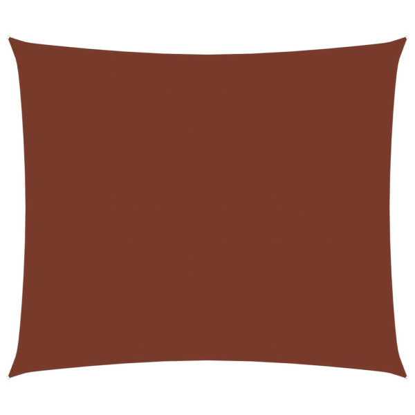 Toldo de vela rectangular tela Oxford terracota 3x4 m D