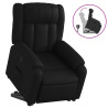 Sillón reclinable elevable cuero artificial negro 2
