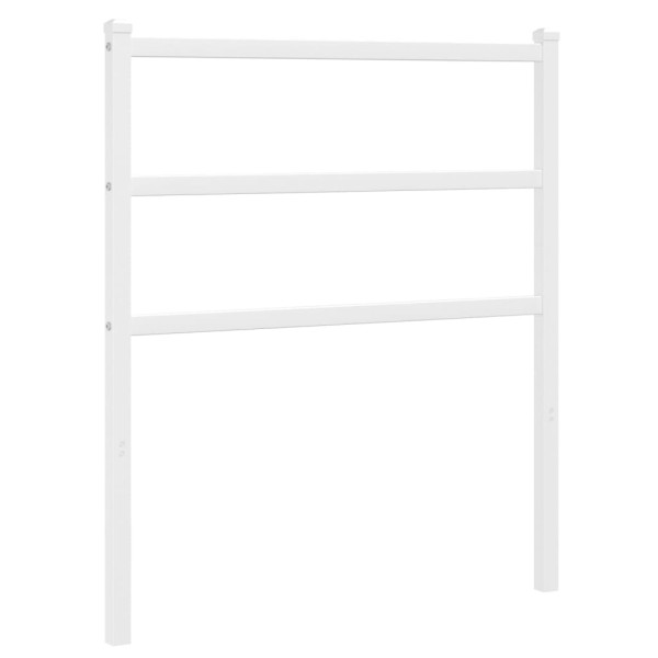 Cabecero de metal blanco 80 cm M 2