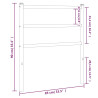 Cabecero de metal blanco 80 cm 5