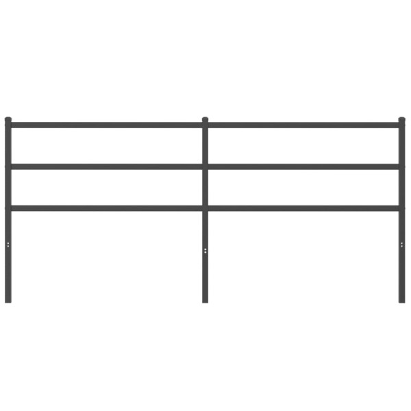 Cabeceira de cama 200 cm metal preto M 3