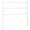 Cabeceira de cama 100 cm metal branco 2