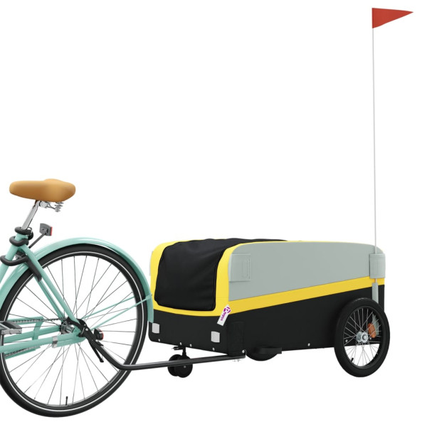 Remolque para bicicleta hierro negro y amarillo 45 kg M 3
