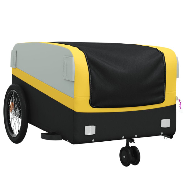 Remolque para bicicleta hierro negro y amarillo 45 kg M 4
