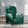 Sillón reclinable eléctrico tela verde oscuro 1
