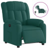 Sillón reclinable eléctrico tela verde oscuro 2