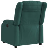 Sillón reclinable eléctrico tela verde oscuro 4