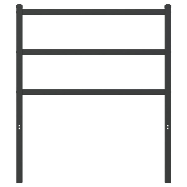 Cabecero de metal negro 75 cm M 3