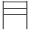 Cabecero de metal negro 75 cm 3