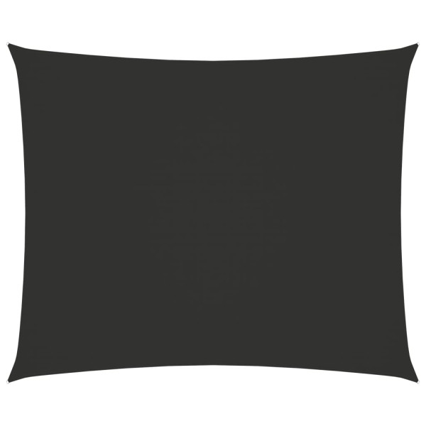Toldo de vela rectangular tela Oxford gris antracita 2.5x3.5 m D