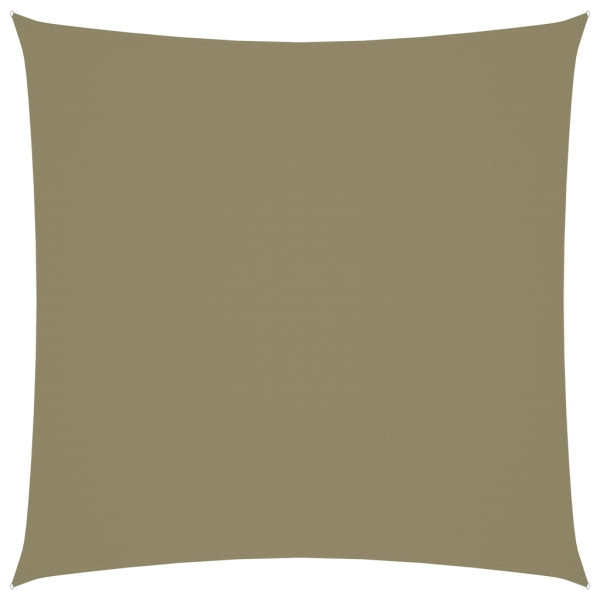 Toldo de vela cuadrado tela Oxford beige 4x4 m D