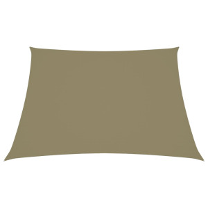 Toldo de vela cuadrado tela Oxford beige 4x4 m H