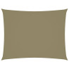 Toldo de vela rectangular tela Oxford beige 2.5x3.5 m 1