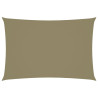 Toldo de vela rectangular tela Oxford beige 2.5x4.5 m 1