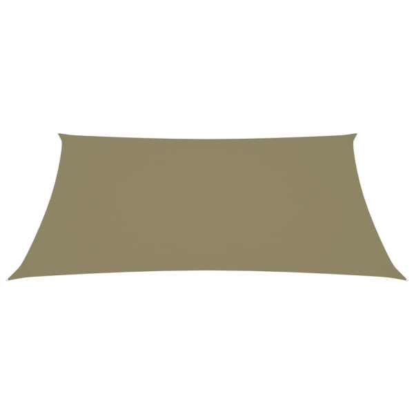 Toldo de vela rectangular tela Oxford beige 2.5x4.5 m M 2