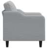 Sillón de tela gris claro 60 cm 4