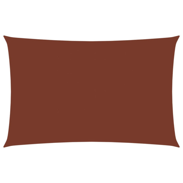 Toldo de vela rectangular tela Oxford terracota 3x6 m D