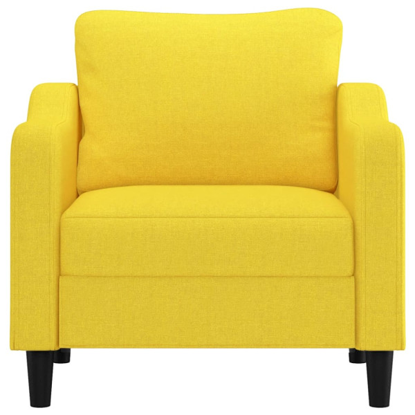 Sillón de tela amarillo claro 60 cm M 3