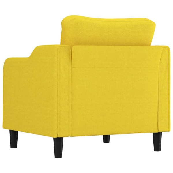 Sillón de tela amarillo claro 60 cm M 5