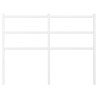 Cabecero de metal blanco 120 cm 3