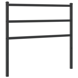 Cabeceira de cama 107 cm metal preto H