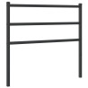 Cabeceira de cama 107 cm metal preto 2