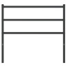 Cabeceira de cama 107 cm metal preto 3