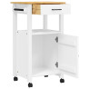 Carrito de cocina MONZA madera maciza de pino 48x40x90 cm 4