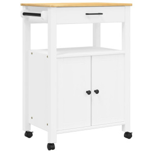 Carrito de cocina MONZA madera maciza de pino 60x40x90 cm H