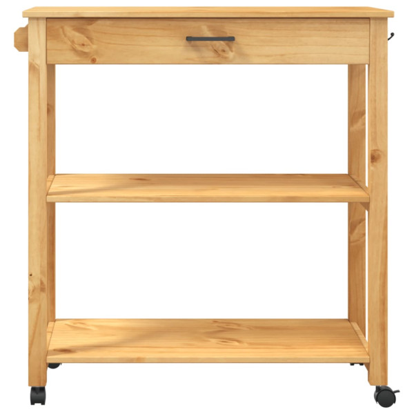 Carrito de cocina MONZA madera maciza de pino 84x40x90 cm M 5