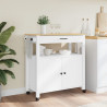 Carrito de cocina MONZA madera maciza de pino 84x40x90 cm 3