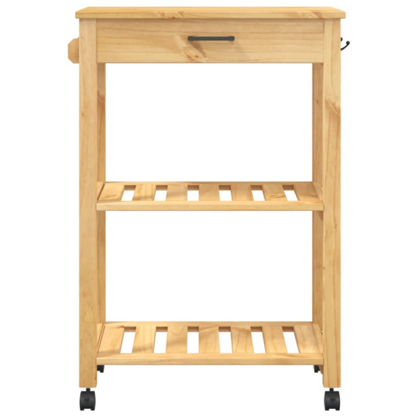 Carrito de cocina MONZA madera maciza de pino 60x40x90 cm M 5