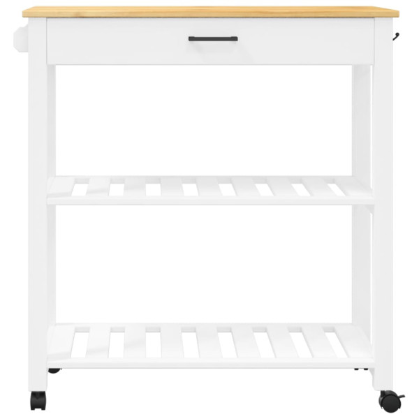 Carrito de cocina MONZA madera maciza de pino 84x40x90 cm M 5