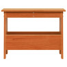 Banco de recibidor madera maciza pino marrón cera 60x28x45 cm 4