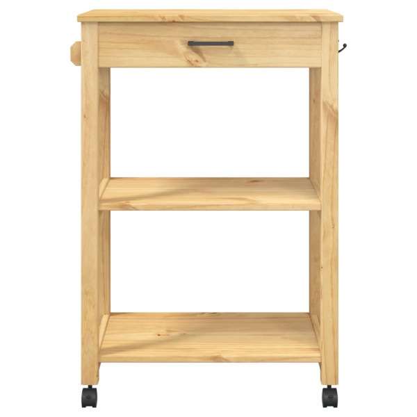 Carrito de cocina MONZA madera maciza de pino 60x40x90 cm M 5