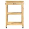 Carrito de cocina MONZA madera maciza de pino 60x40x90 cm 5