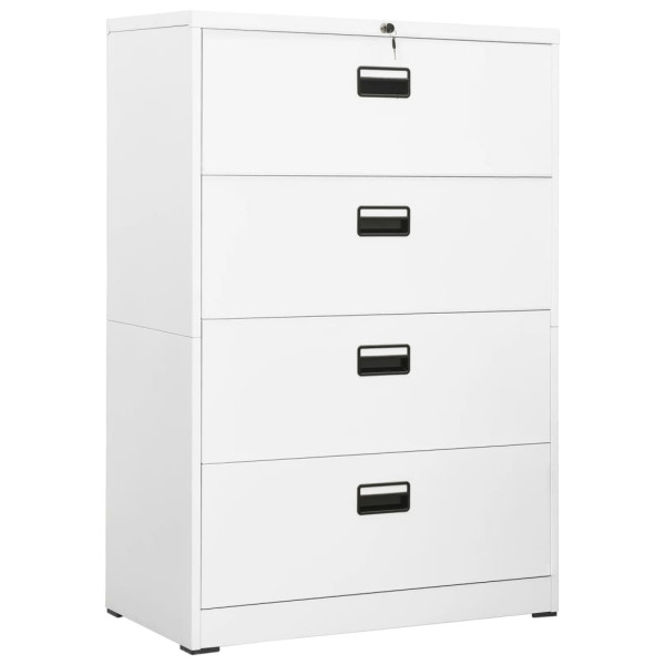 Armario archivador de acero blanco 90x46x134 cm D