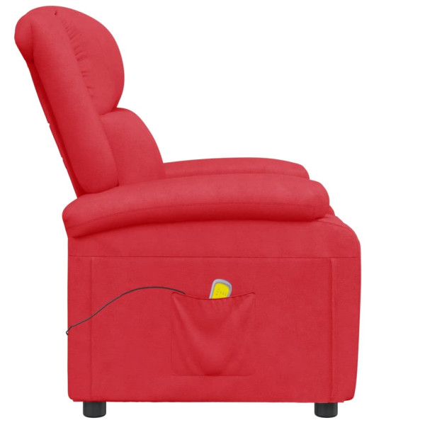 Cadeira de massagens couro artificial vermelho M 4