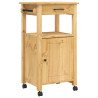 Carrito de cocina MONZA madera maciza de pino 48x40x90 cm 2