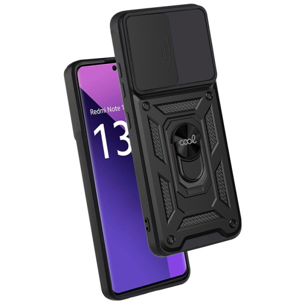 Carcasa COOL para Xiaomi Redmi Note 13 Pro Plus 5G Hard Ring Negro M 3